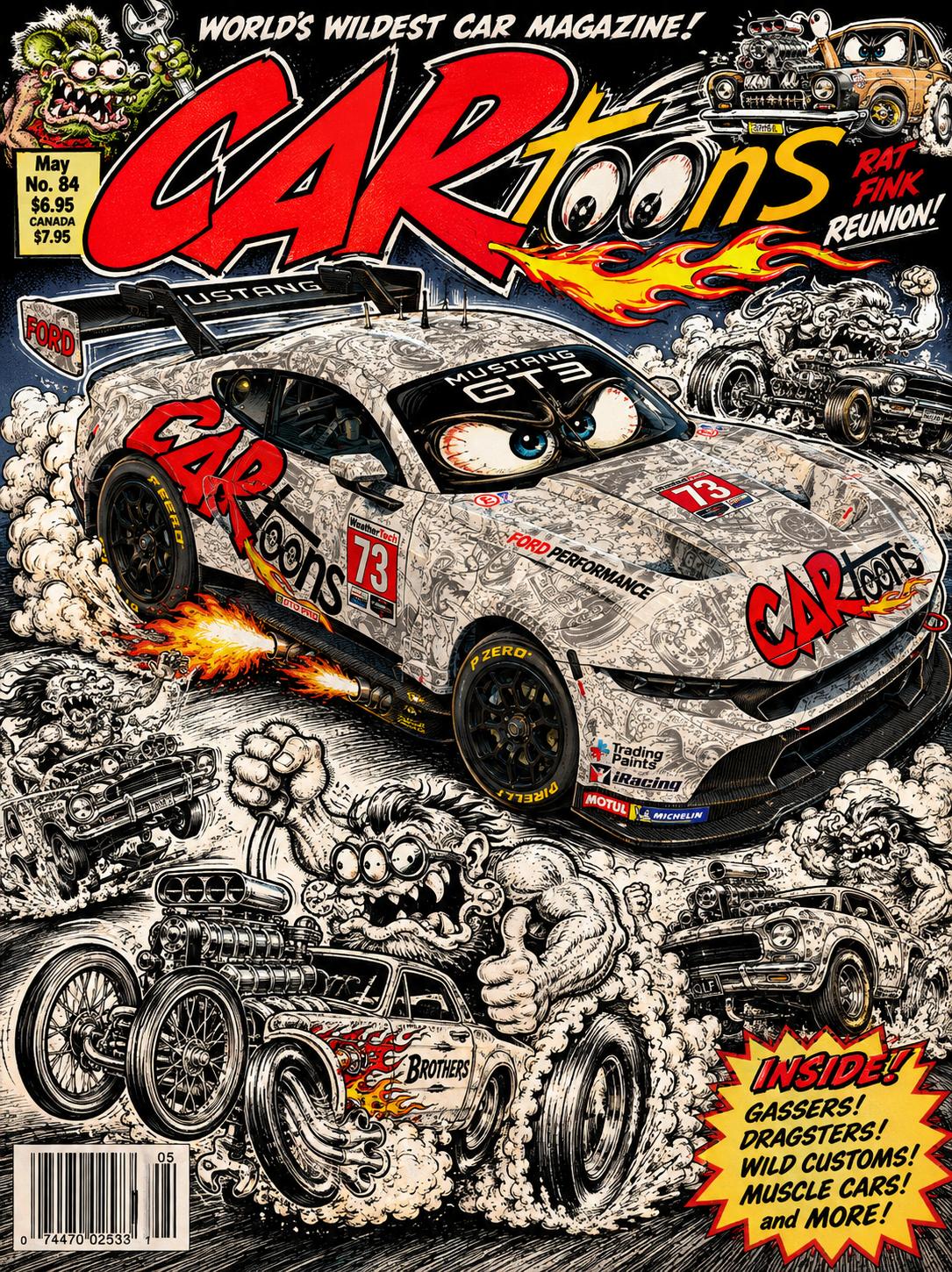 Preview of Cartoons Magazine - Mustang GT3 by Jason Jones22