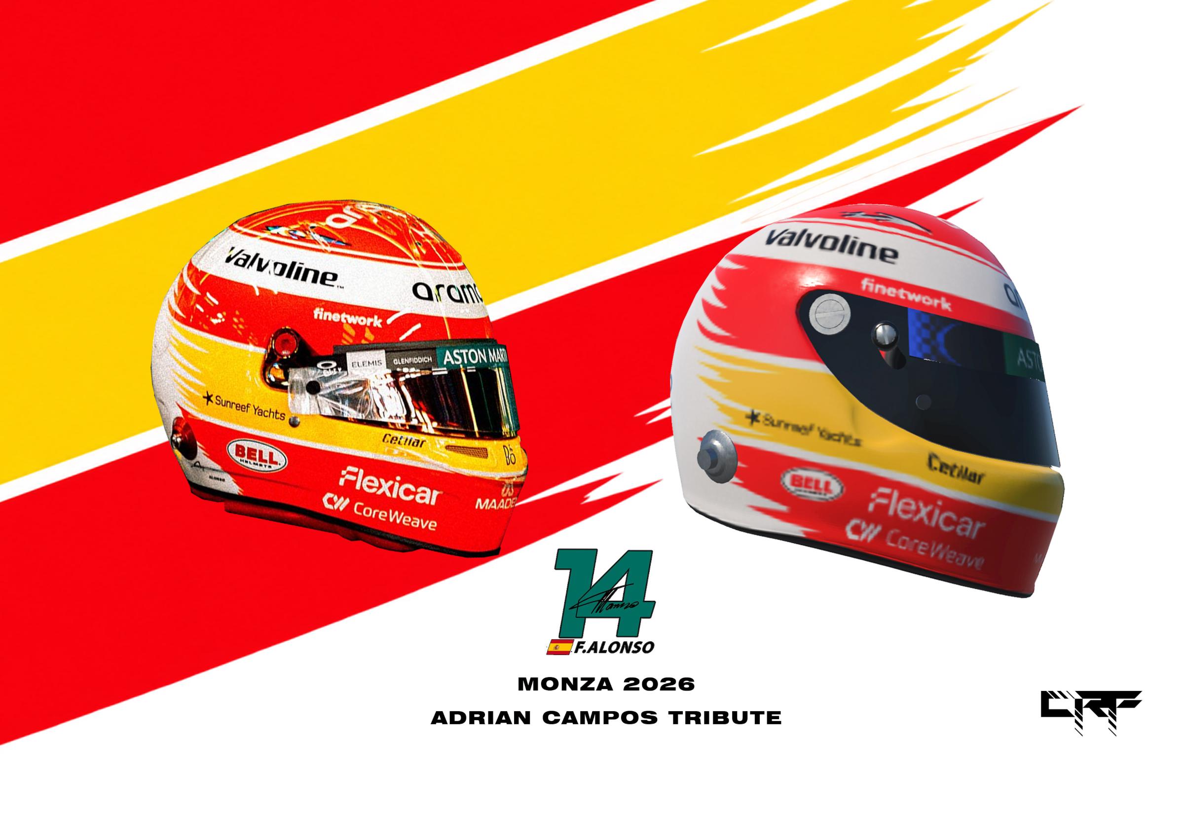 Preview of Fernando Alonso GP MONZA 2026 Adrián Campos Tribute by Carlos R. F.