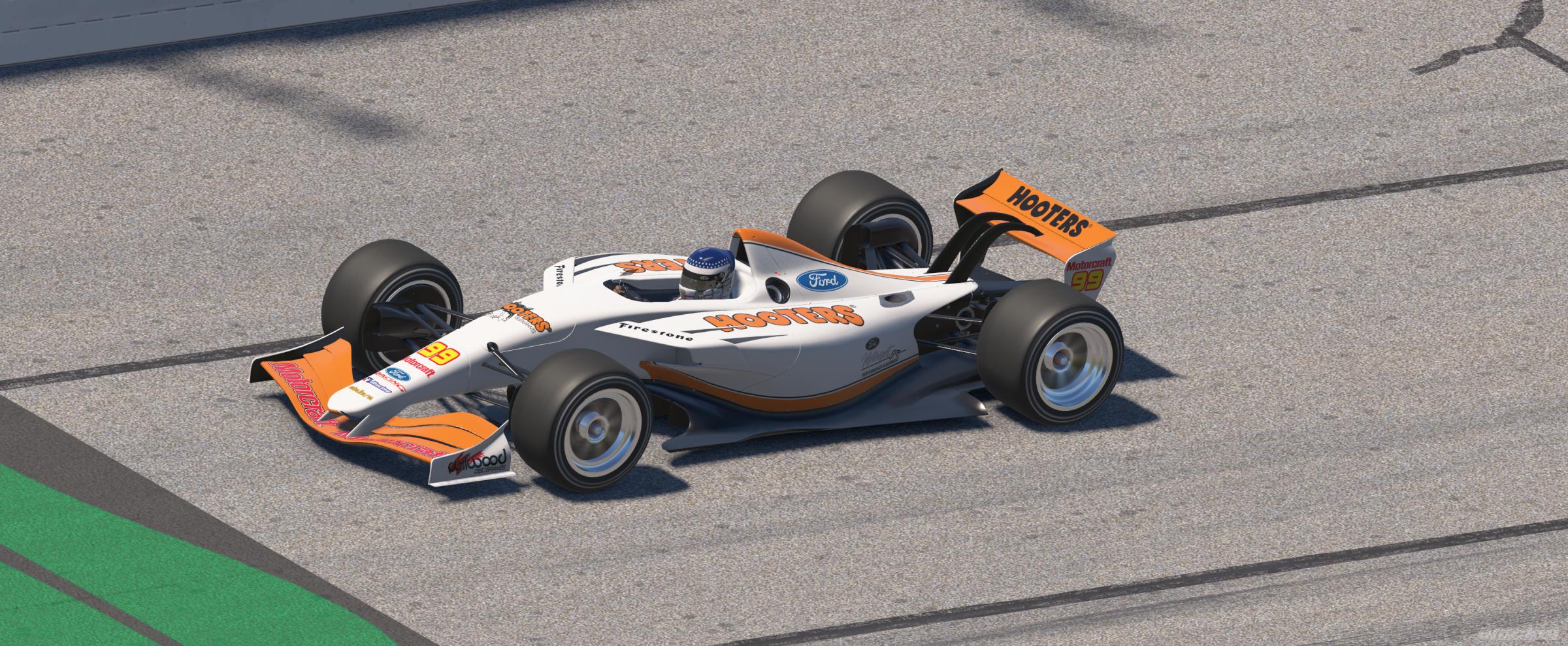 Preview of Dallara IR01 Hooters iRacing# by Ryan Edwards