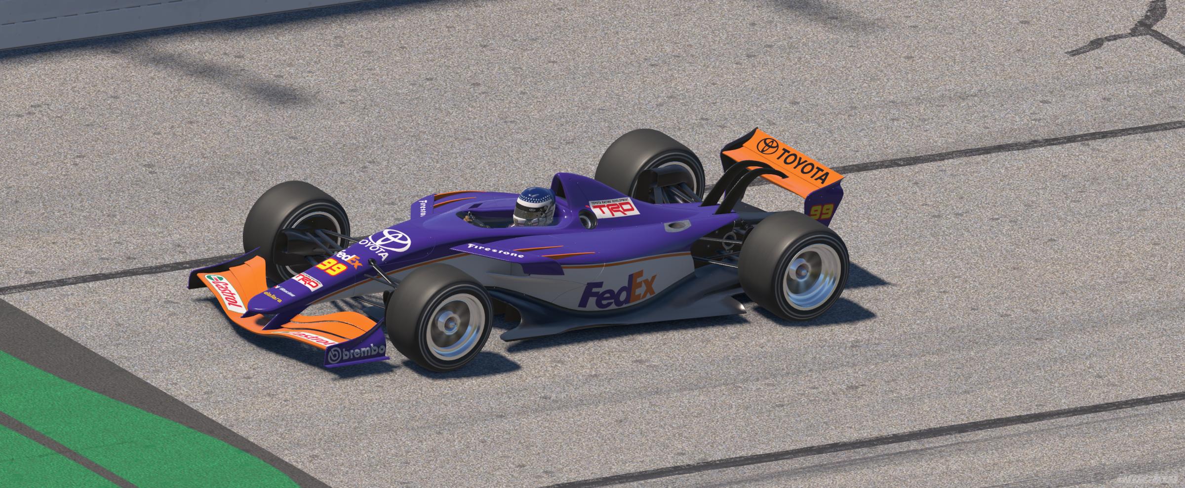 Preview of Dallara IR01 FedEx iRacing# by Ryan Edwards