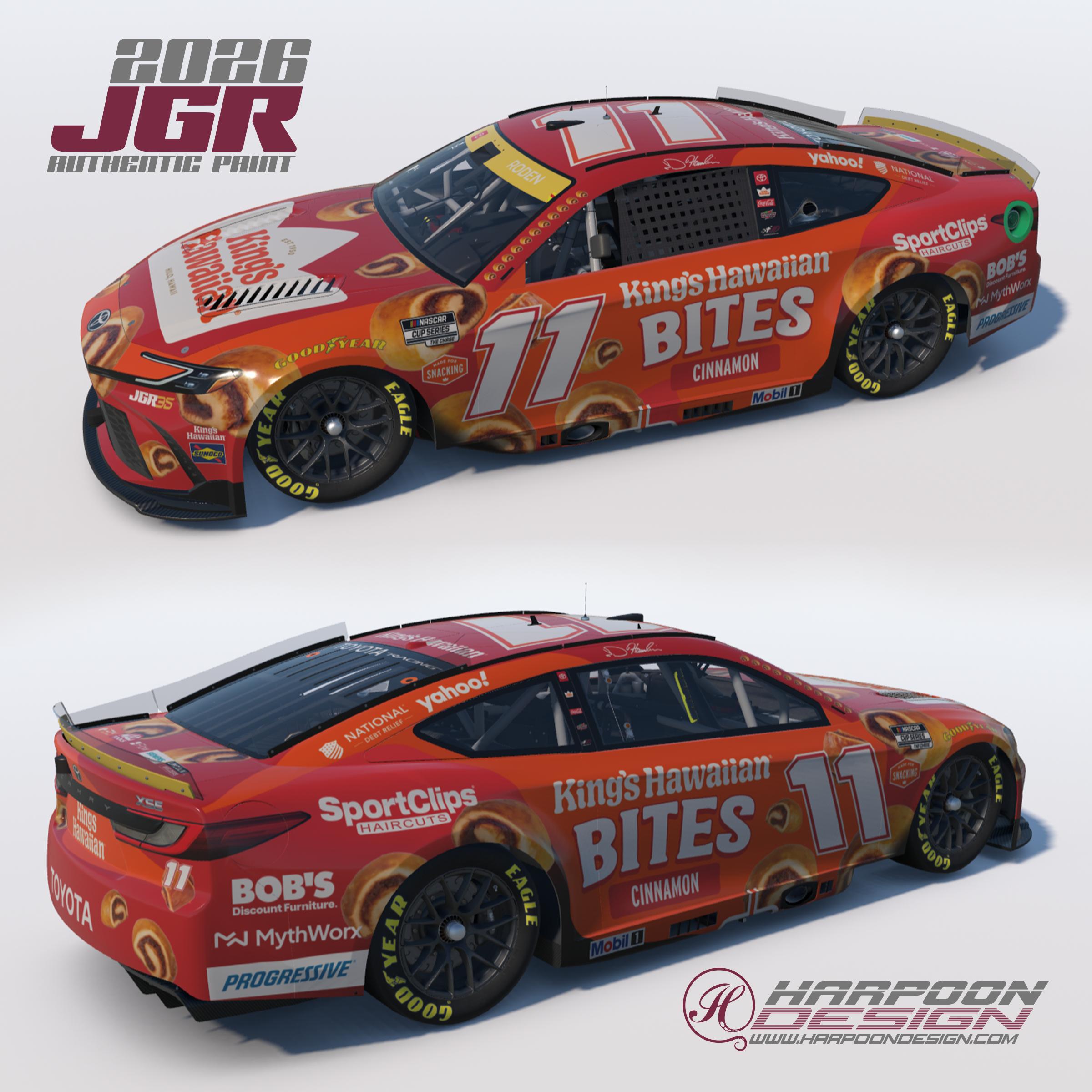 Preview of 2026 Denny Hamlin Kings Cinnamon Toyota Camry No Num by Brantley Roden