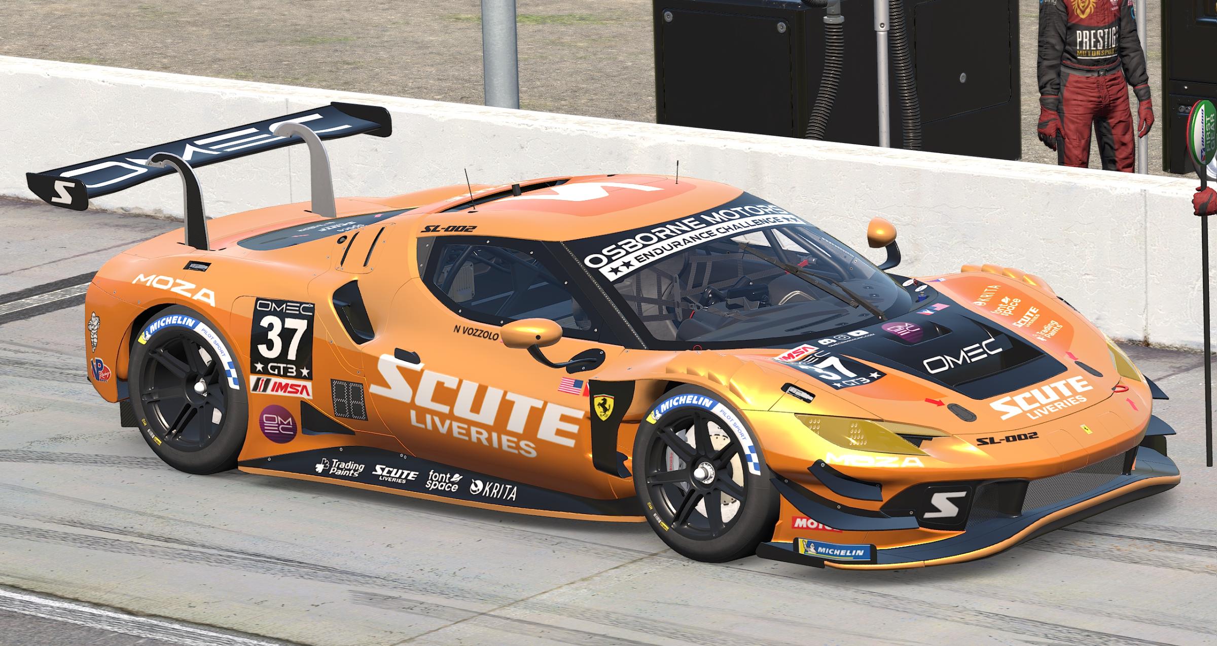Preview of Scute Liveries Ferrari 296 GT3 "Slider" v1.0 by Patrick Cantrell