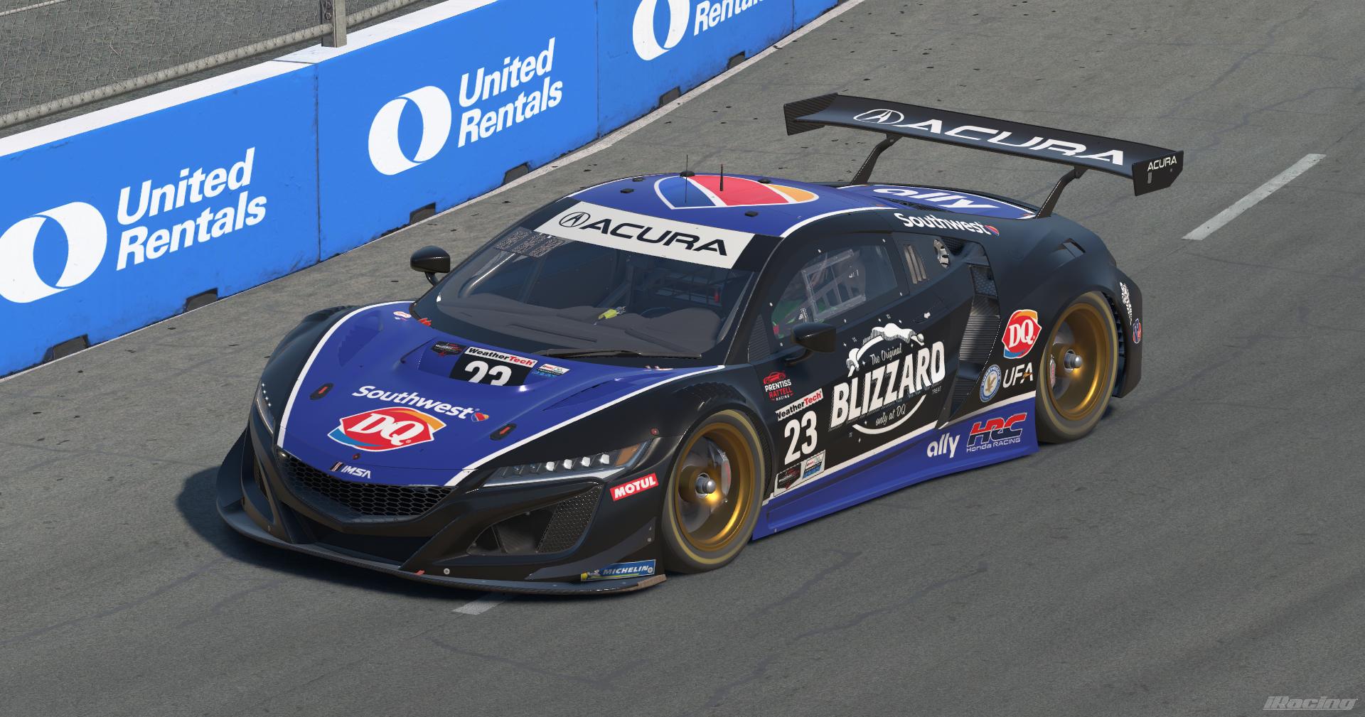 Preview of Southwest/Dairy Queen Acura NSX GT3 - Blue by Andrew Rattell
