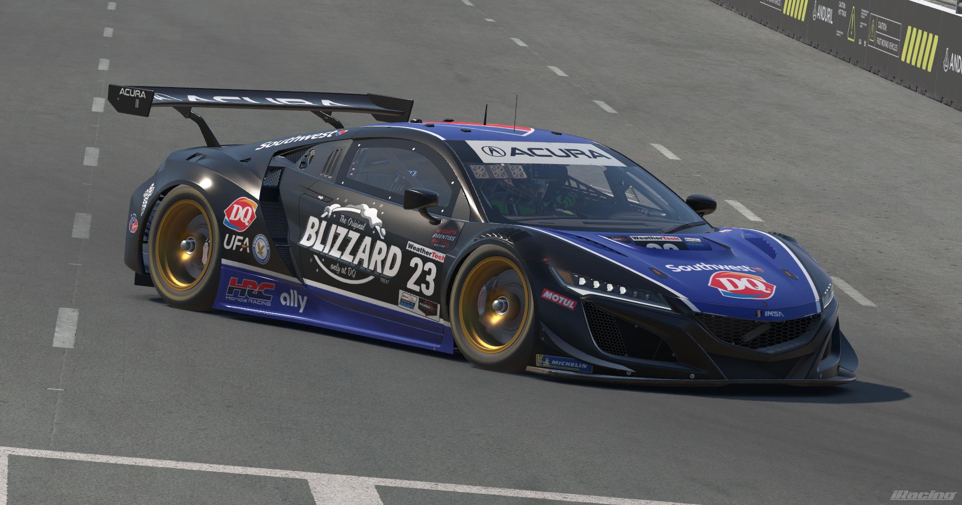 Preview of Southwest/Dairy Queen Acura NSX GT3 - Blue by Andrew Rattell