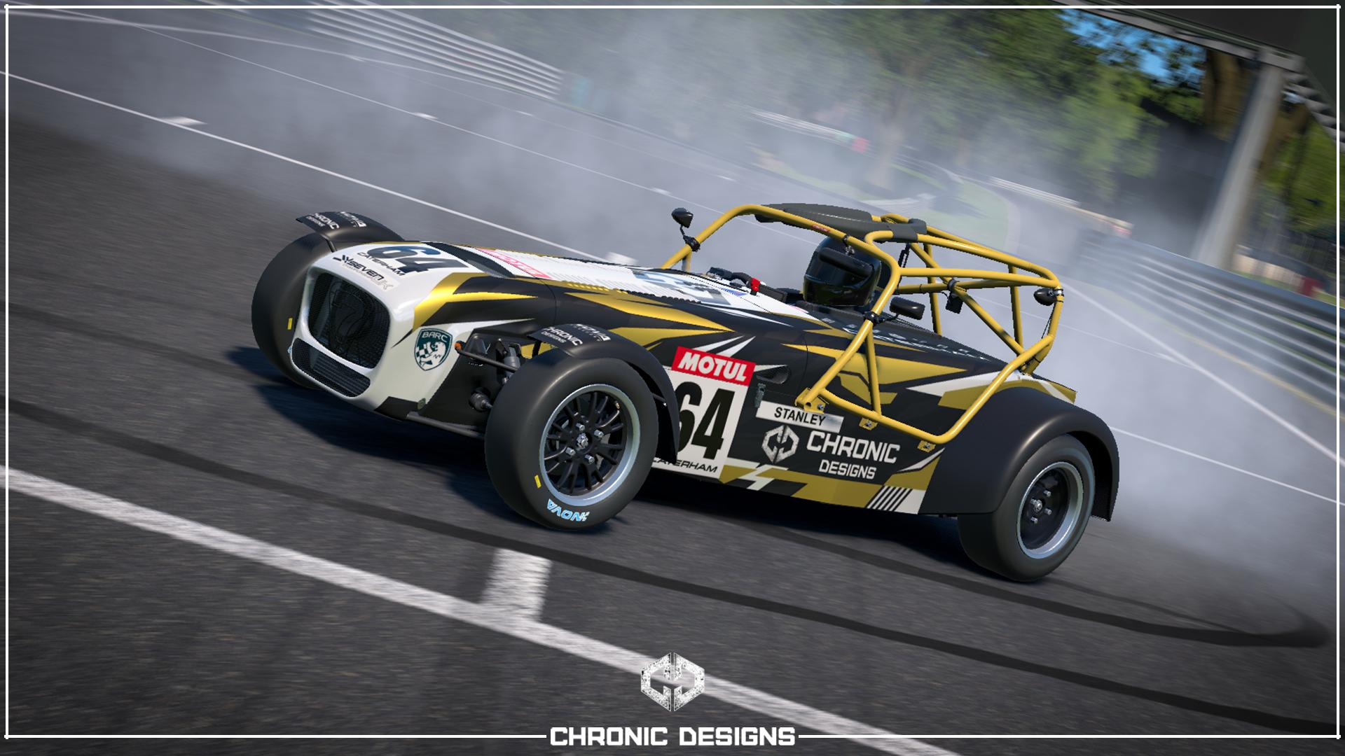 Preview of Chronic Designs Caterham 420R - Gold and White by Shane Stanley