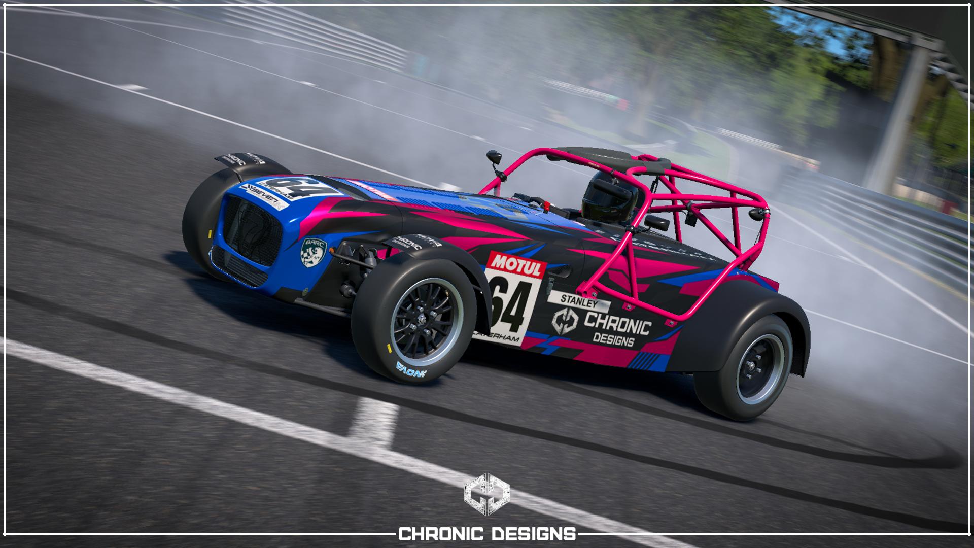 Preview of Chronic Designs Caterham 420R - Pink and Blue by Shane Stanley