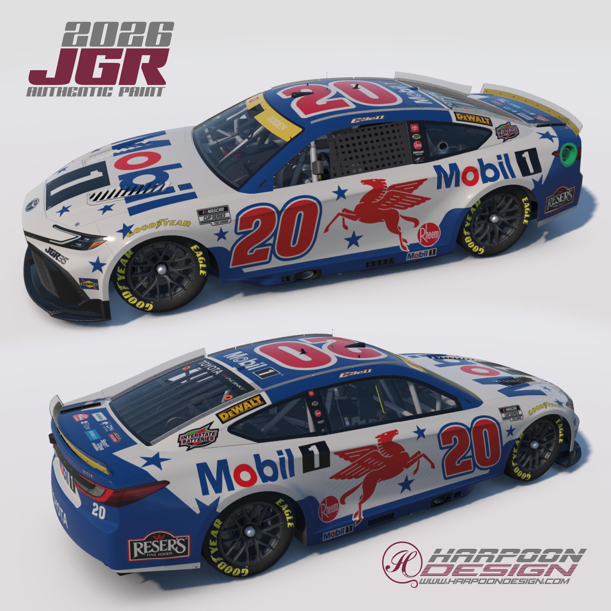 Preview of 2026 Christopher Bell Mobil 1 playoff Toyota Camry No Num by Brantley Roden