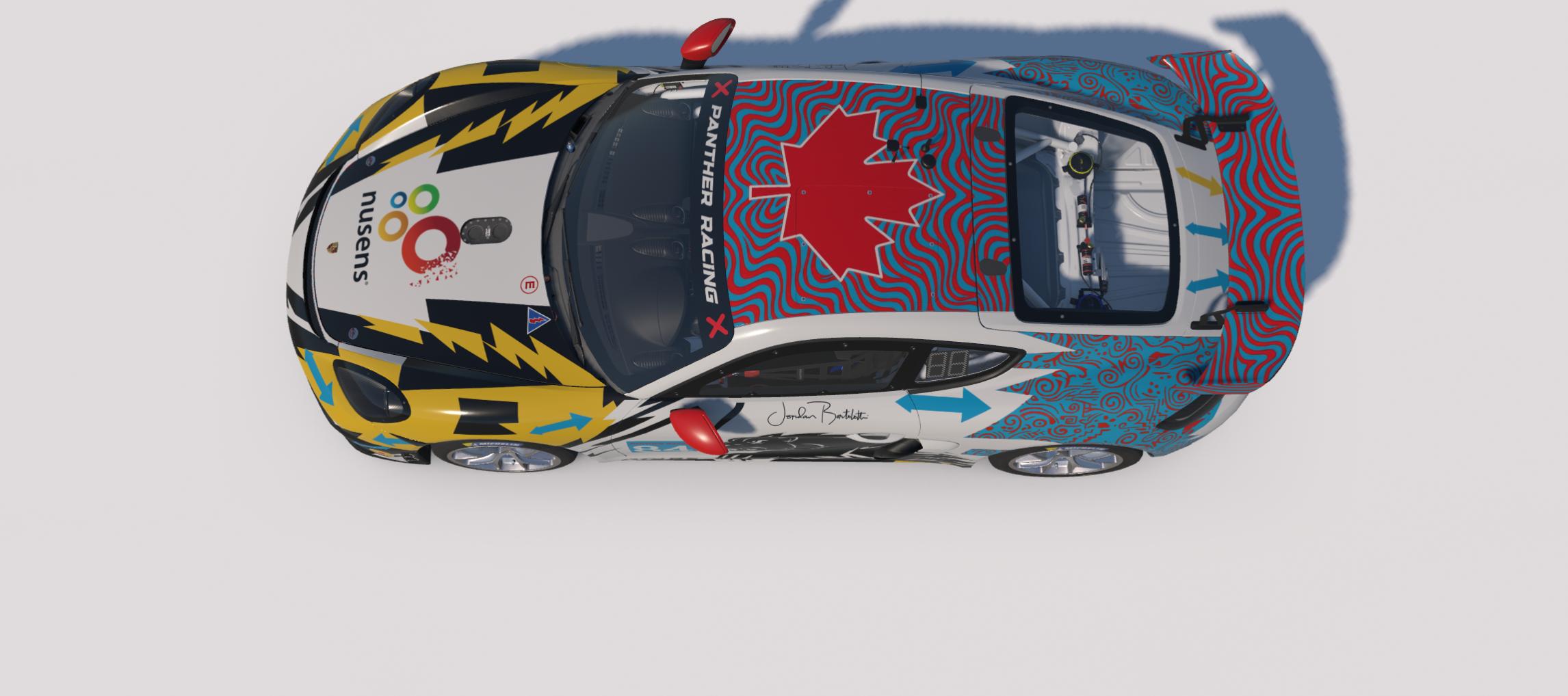 Preview of Jordan Bortolotti Panther Racing Custom Paint for Porsche Cayman 718 GT4 by Keith Archer