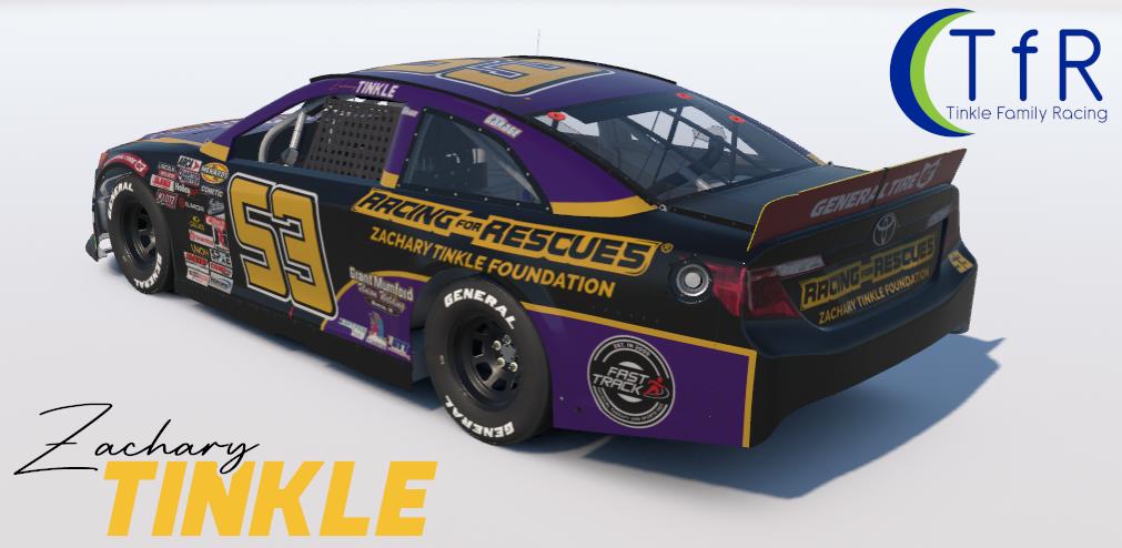 Preview of 2026 Zachary Tinkle #53 Racing For Rescues / Zachary Tinkle Foundation (Bristol) by Zachary Tinkle