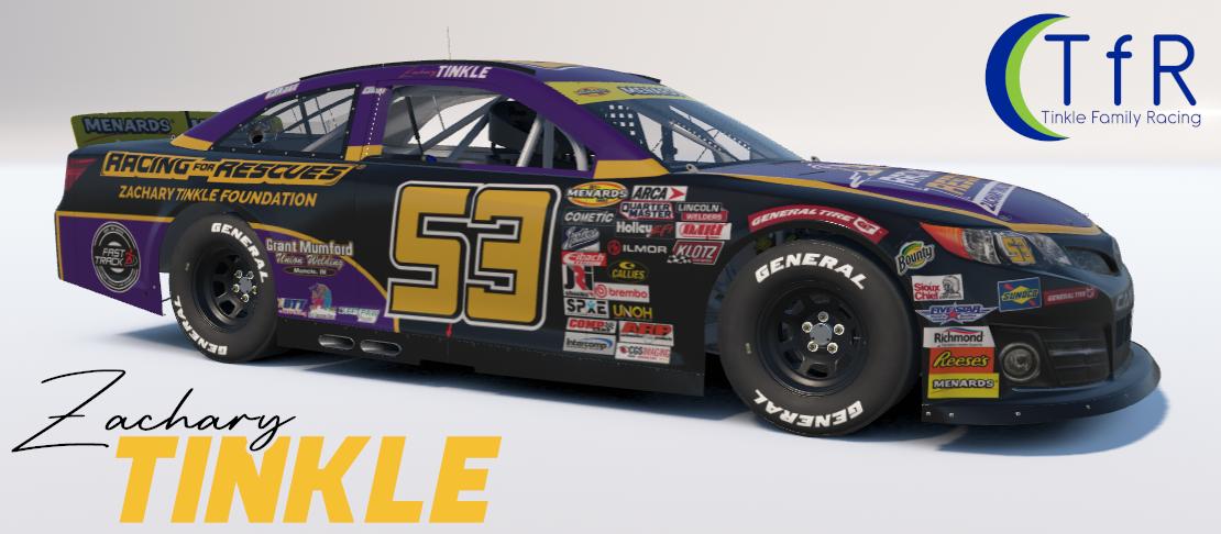 Preview of 2026 Zachary Tinkle #53 Racing For Rescues / Zachary Tinkle Foundation (Bristol) by Zachary Tinkle