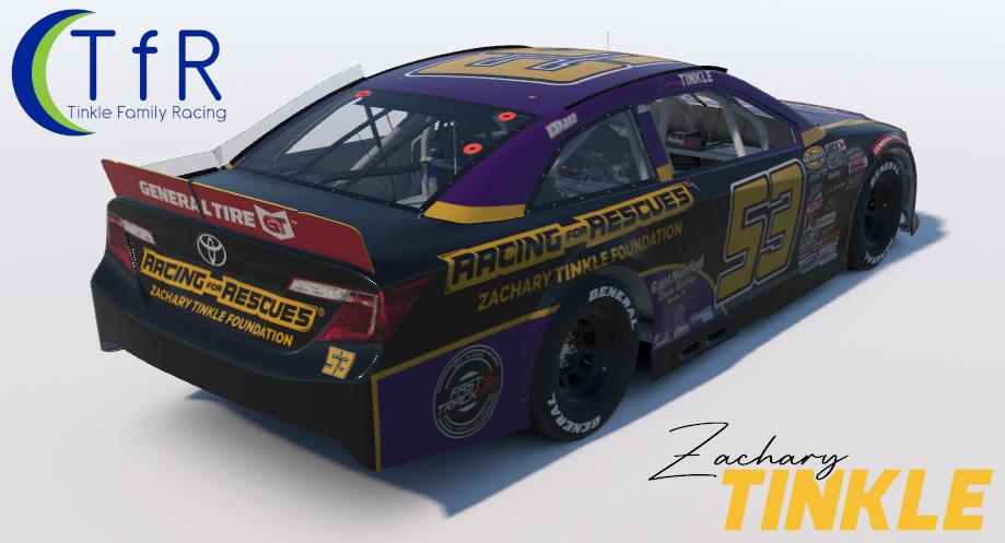 Preview of 2026 Zachary Tinkle #53 Racing For Rescues / Zachary Tinkle Foundation (Bristol) by Zachary Tinkle