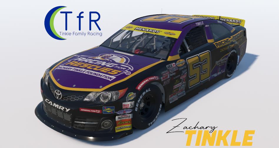 Preview of 2026 Zachary Tinkle #53 Racing For Rescues / Zachary Tinkle Foundation (Bristol) by Zachary Tinkle