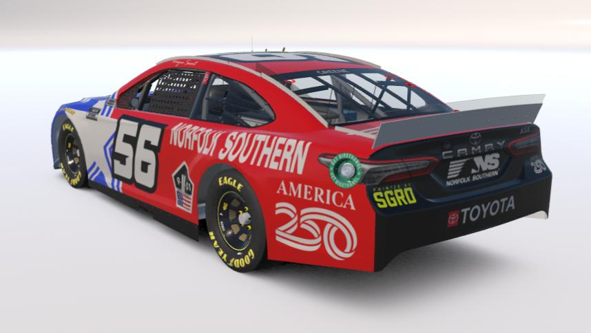Preview of SGRD Commission - Norfolk Southern America 250 Livery Gen 6 Toyota Camry (Custom 56) by Samuel Greene