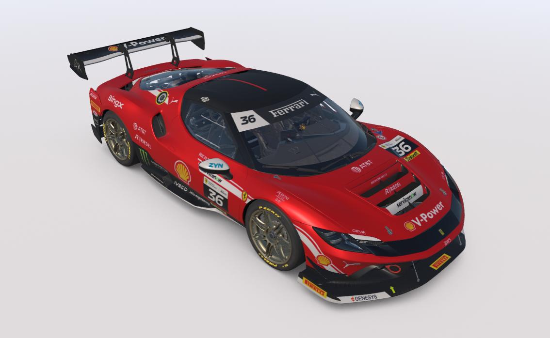Preview of Scuderia Ferrari 296 Challenge Concept by Steven Dubois