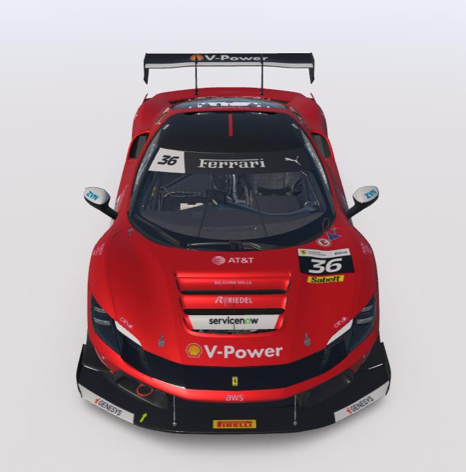 Preview of Scuderia Ferrari 296 Challenge Concept by Steven Dubois