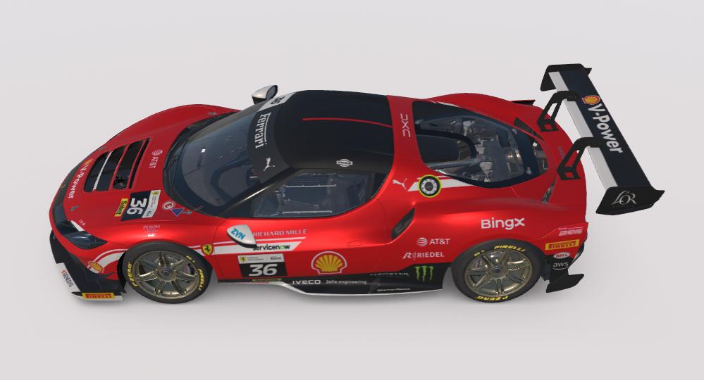 Preview of Scuderia Ferrari 296 Challenge Concept by Steven Dubois