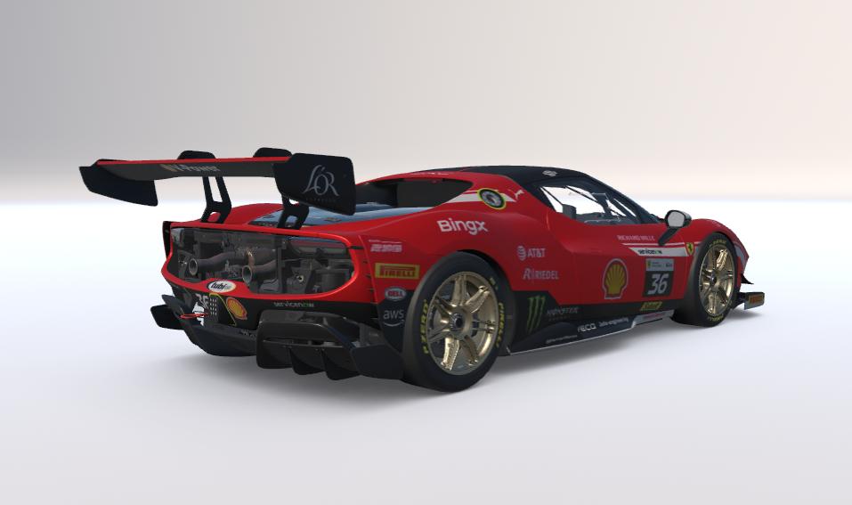 Preview of Scuderia Ferrari 296 Challenge Concept by Steven Dubois