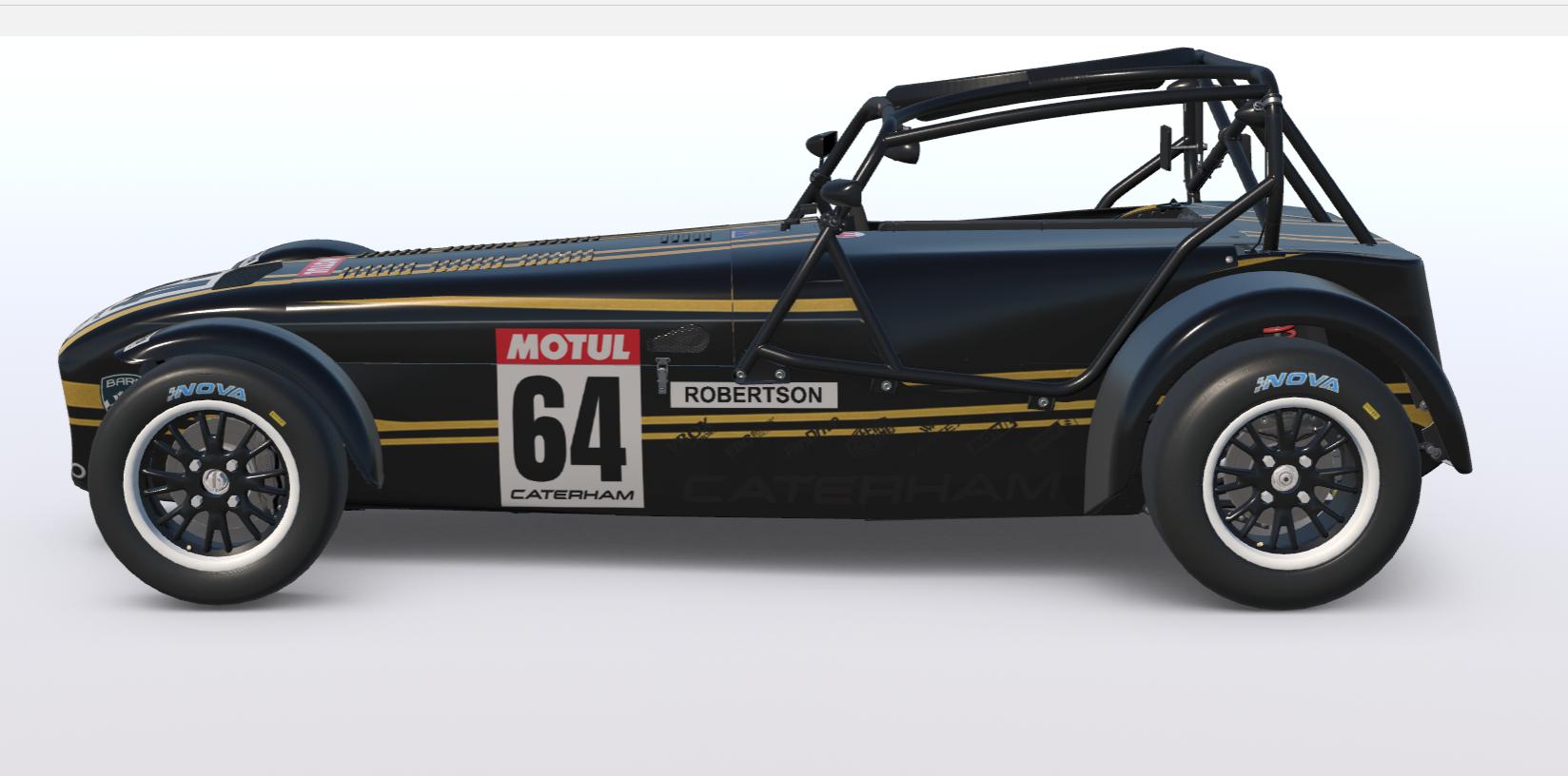 Preview of Caterham 420R Blacki n Gold Livery v1 by Guy Robertson