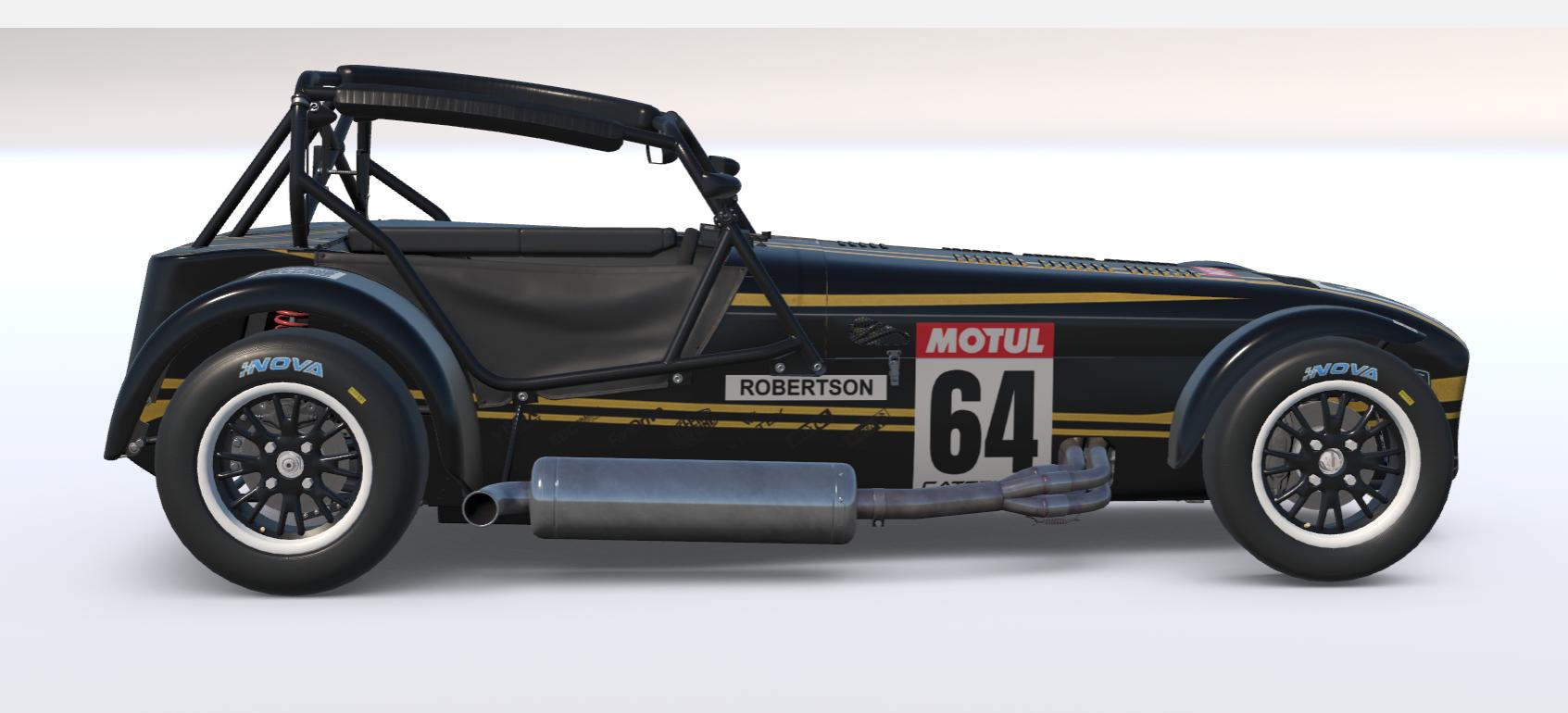 Preview of Caterham 420R Blacki n Gold Livery v1 by Guy Robertson