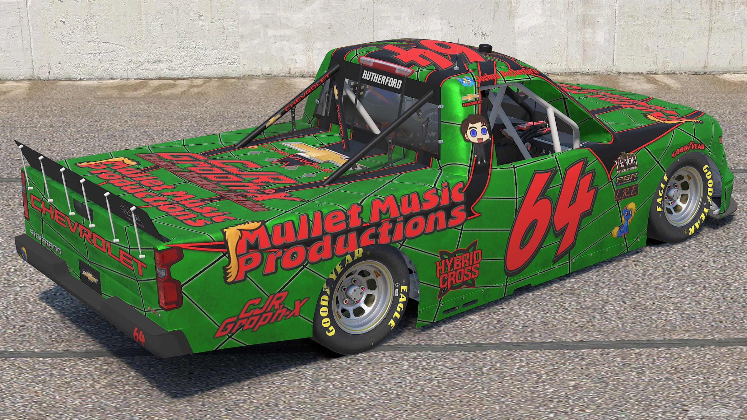 Preview of Mullet Music Spider, Black & Red on Green, Venom Season12, Custom #64 by Corey Rutherford