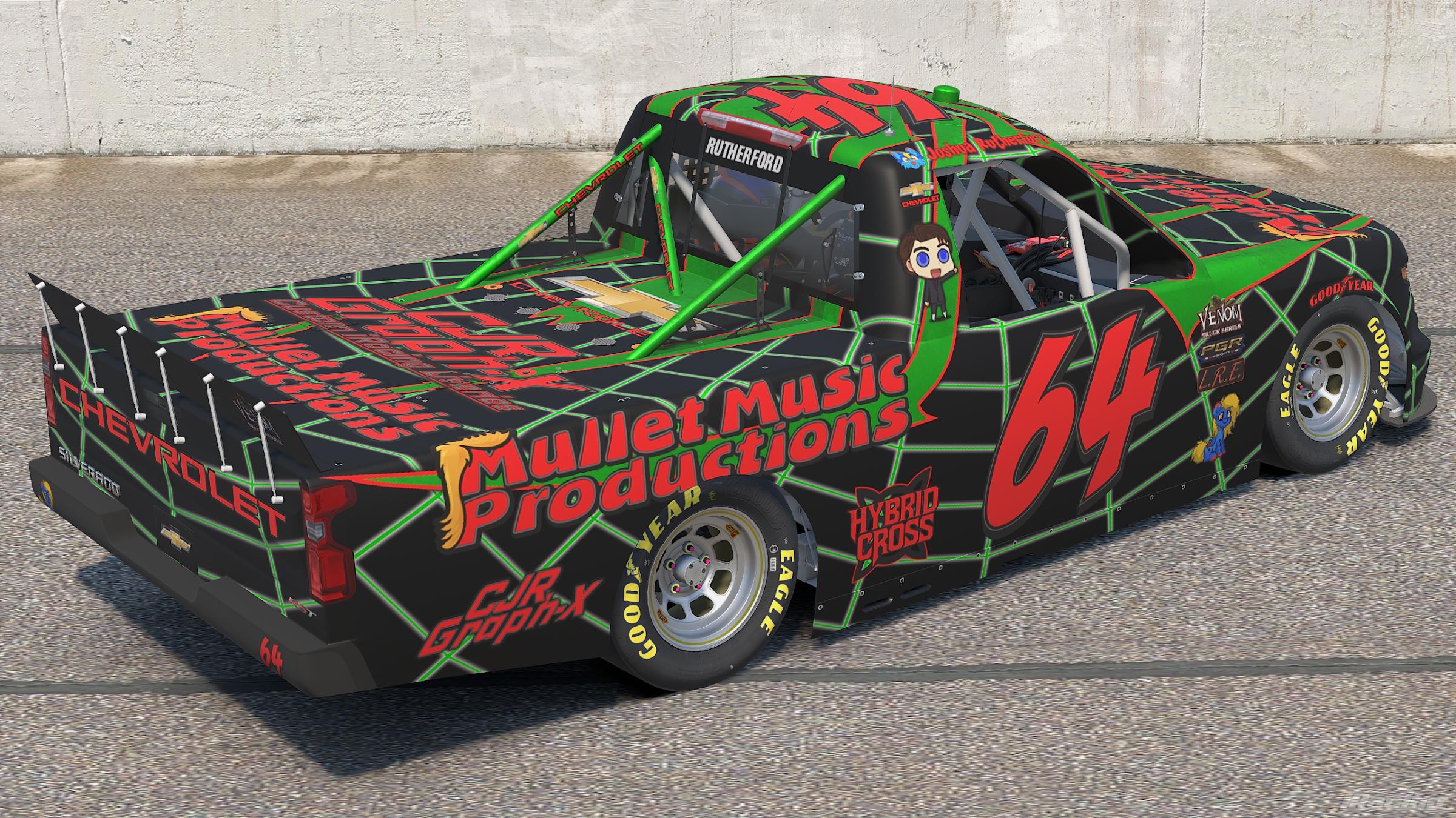 Preview of Mullet Music Spider, Green & Red on Black, Venom Season12, Custom #64 by Corey Rutherford
