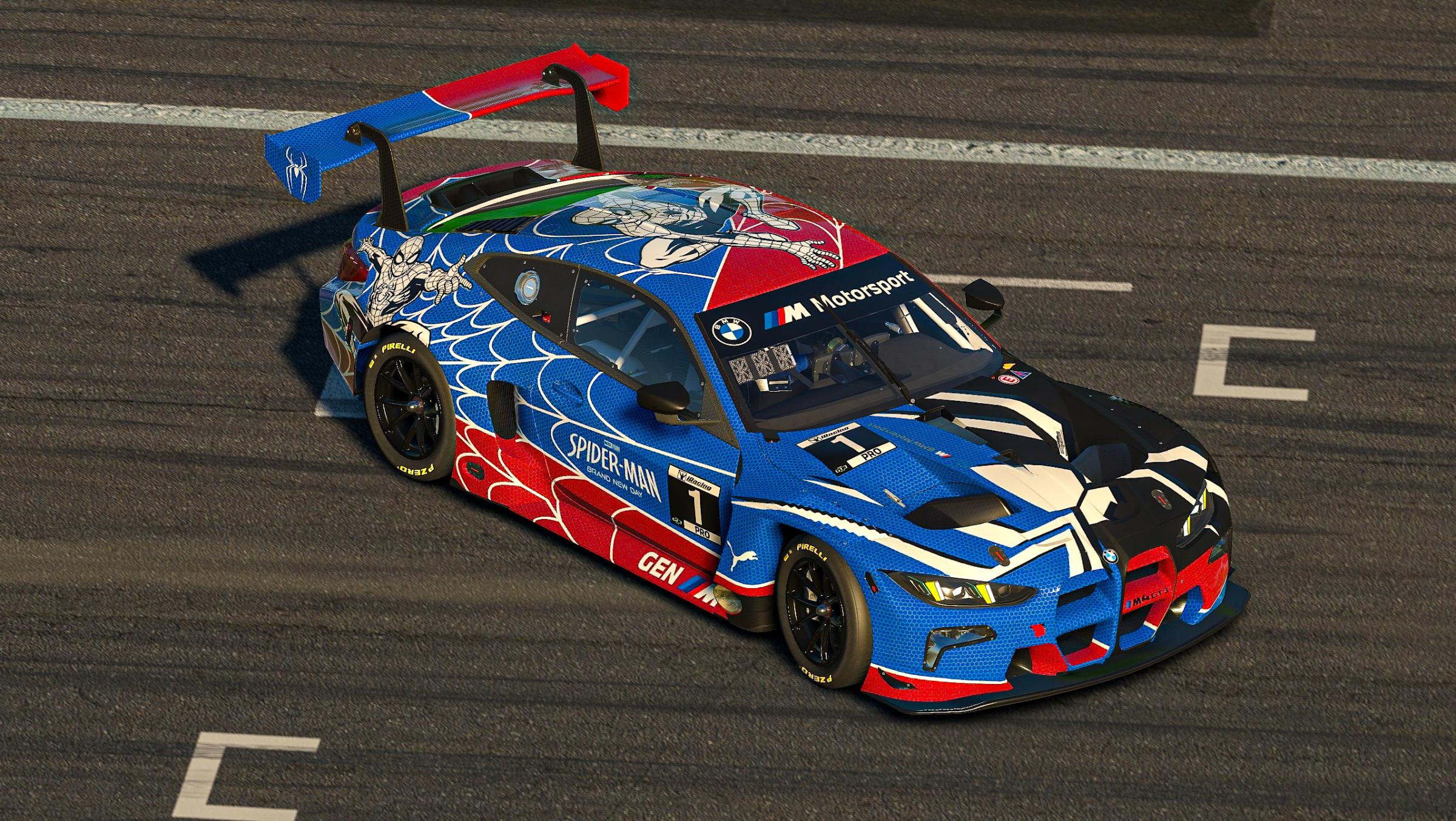 Preview of Spider-Man BMW M4 GT3 EVO by Jason Jones22