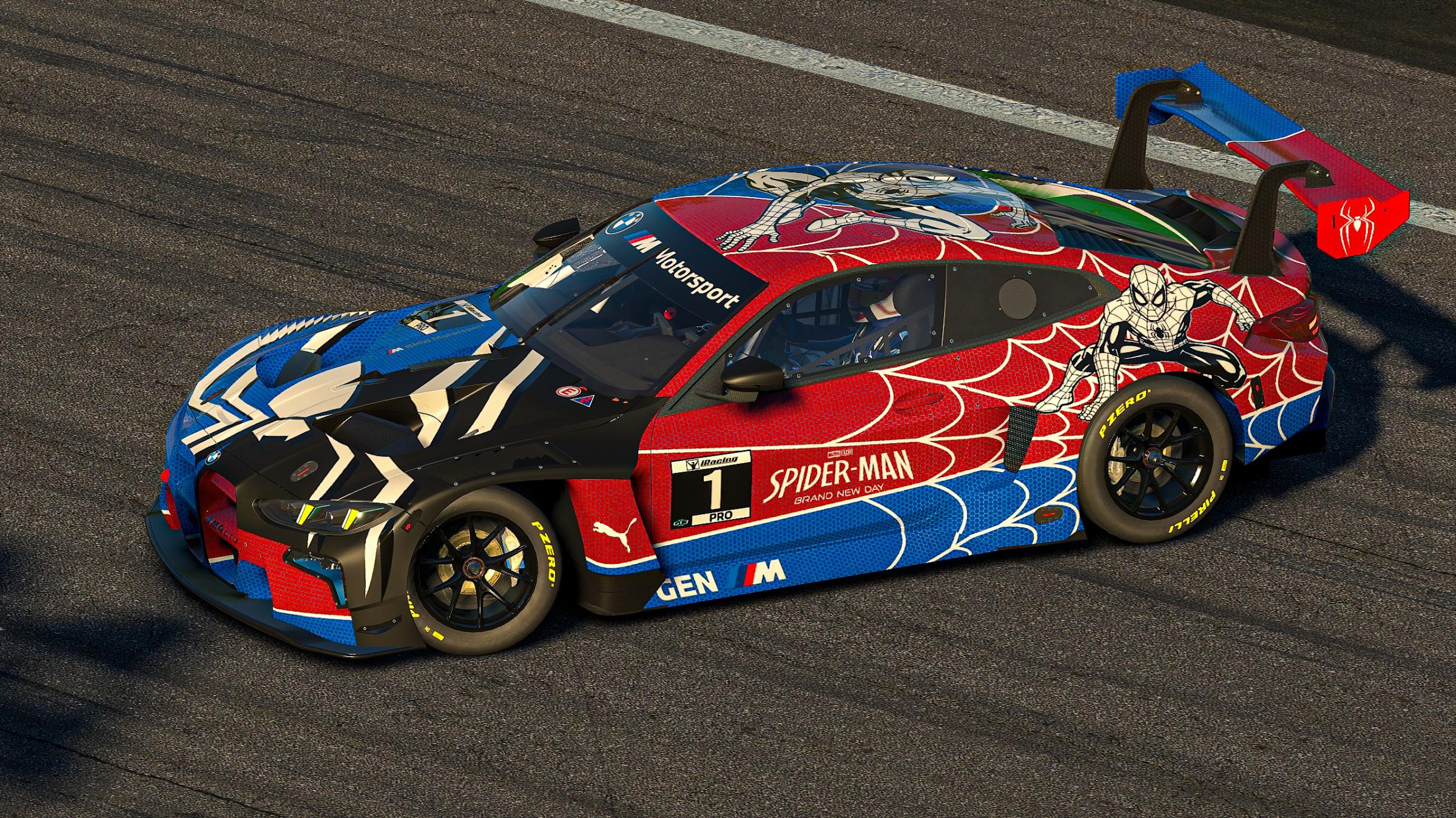 Preview of Spider-Man BMW M4 GT3 EVO by Jason Jones22