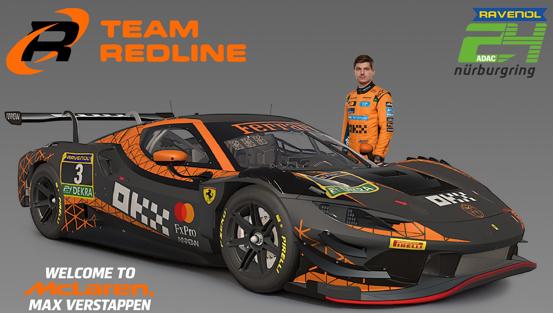 Preview of Ferrari 296 GT3 Redline Racing Verstappen to McLaren but just what if... by Hallam Cott
