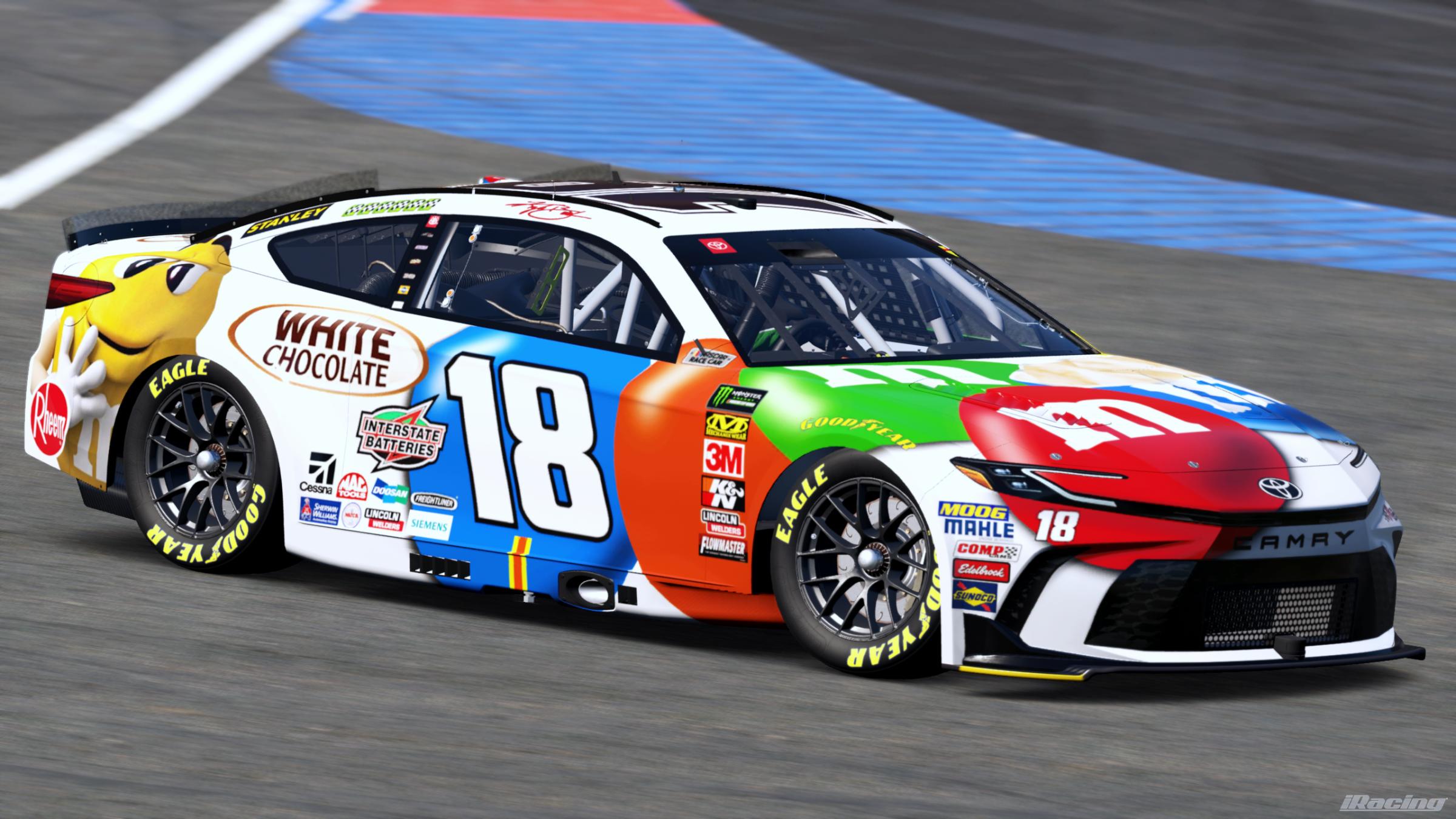 Preview of Kyle Busch 2018 M&Ms White Chocolate (Custom #) by Gary P.
