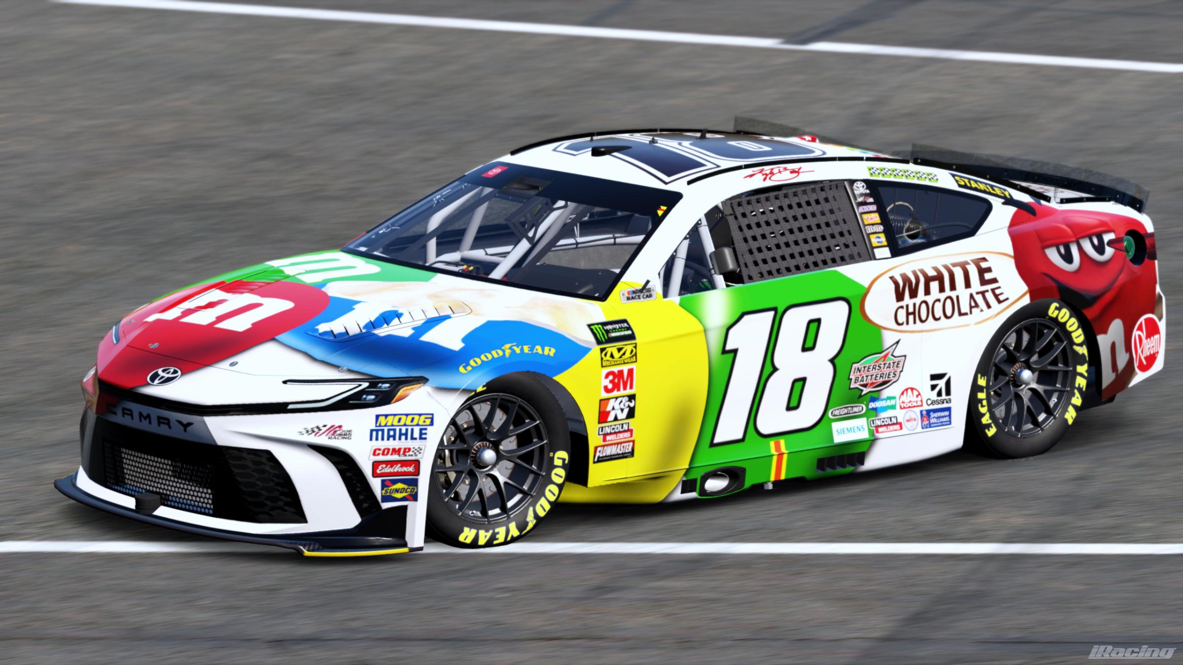 Preview of Kyle Busch 2018 M&Ms White Chocolate (Custom #) by Gary P.