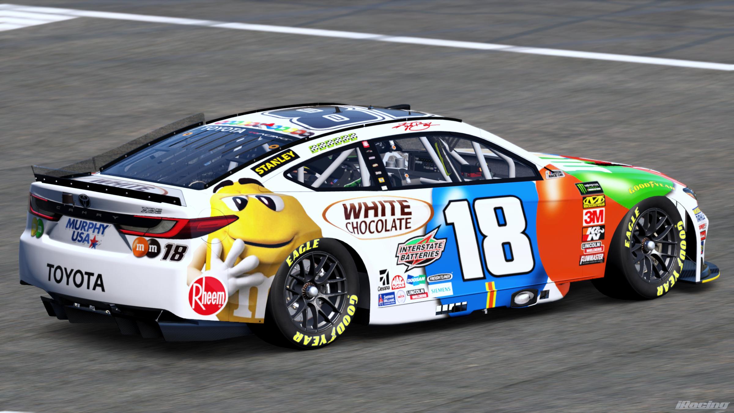 Preview of Kyle Busch 2018 M&Ms White Chocolate (Custom #) by Gary P.