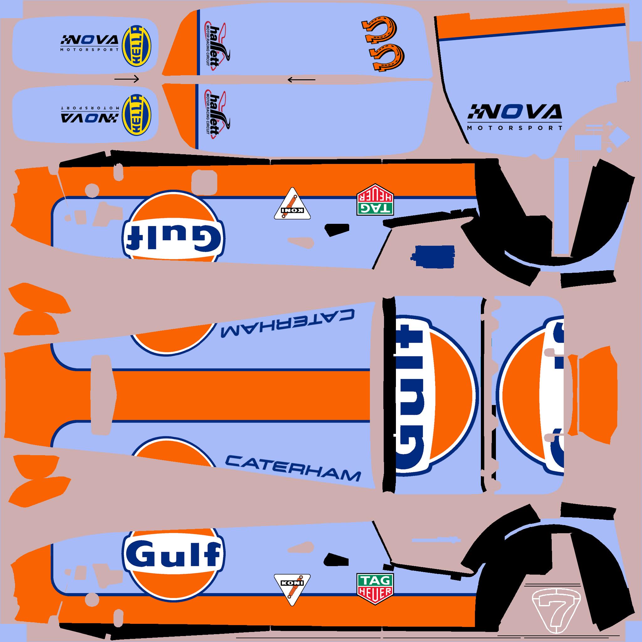 Preview of Caterham 420 Gulf by Clyde Coman