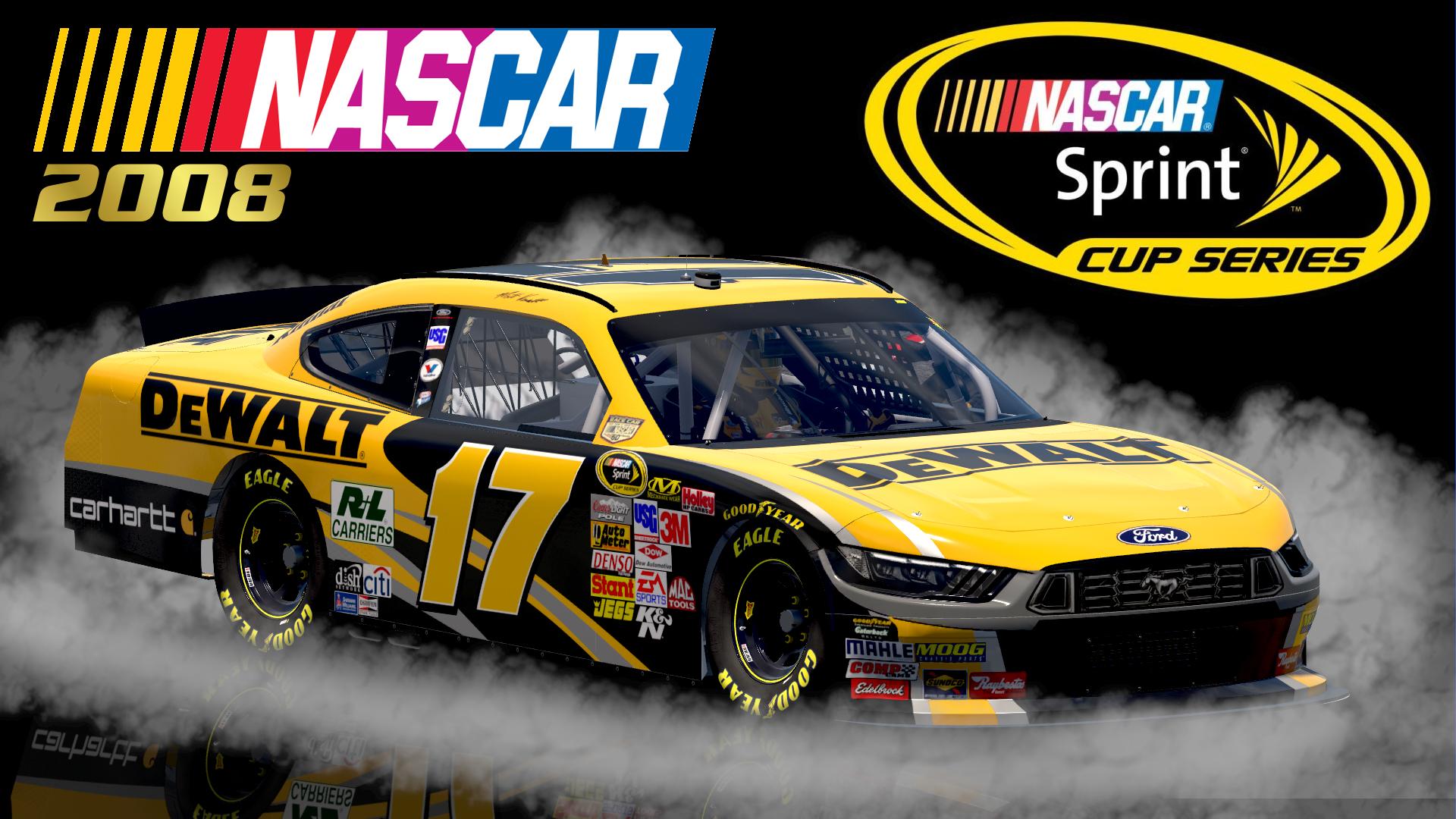 Preview of (Fictional) #17 Matt Kenseth 2008 Dewalt Ford Mustang Sim Stamped Number by Christian Budd