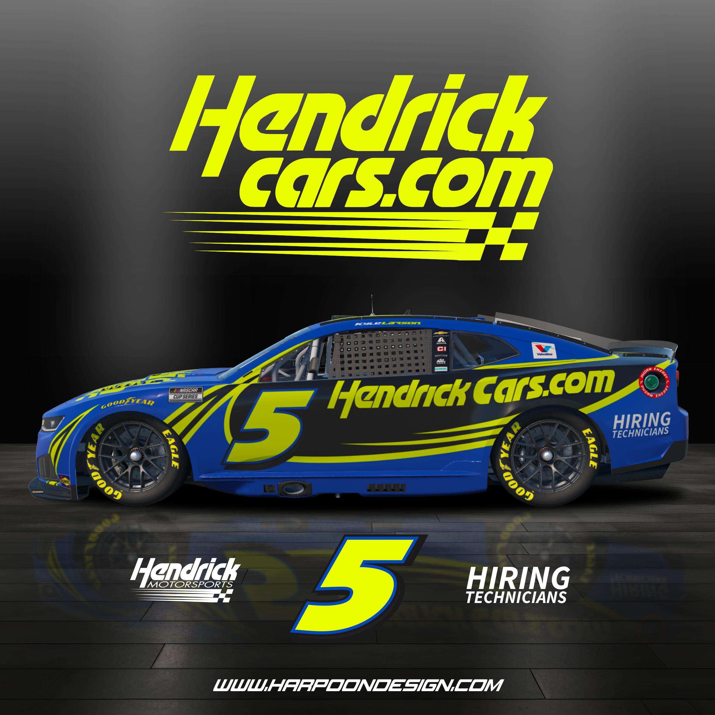 Preview of 2026 Kyle Larson HendricCars Neon Fantasy Chevrolet ZL1 by Brantley Roden
