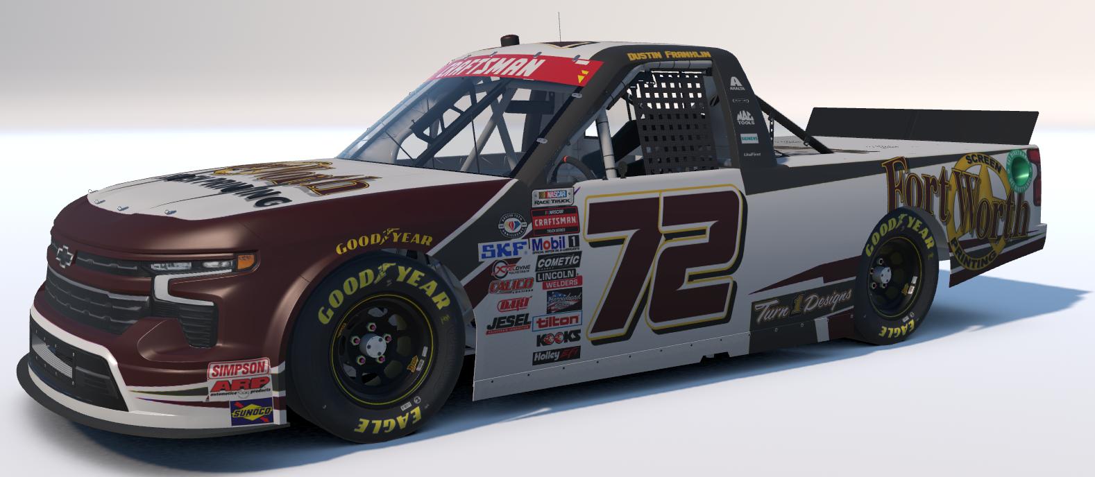 Preview of Dustin Franklin Fort Worth Screen Printing #72 Chevy Silverado by Jon Gutekunst