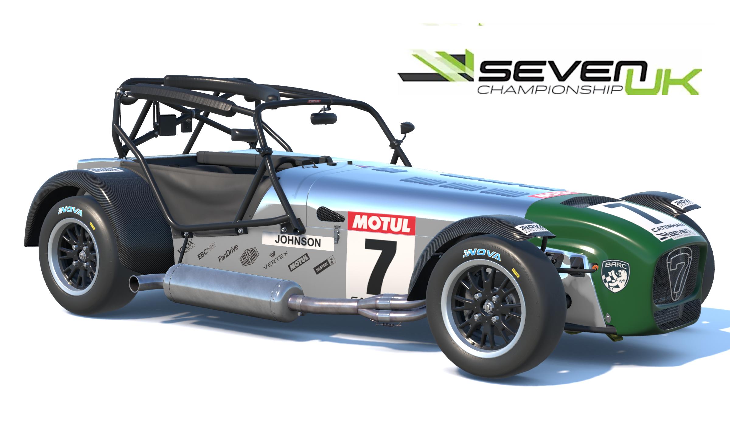 Preview of Polished alloy 7 with carbon fibre guards and green nose by Bruce Johnson