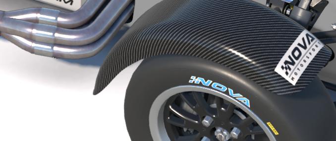 Preview of Polished alloy 7 with carbon fibre guards and green nose by Bruce Johnson