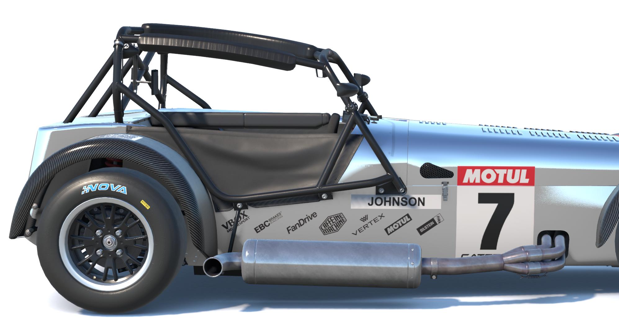 Preview of Polished alloy 7 with carbon fibre guards and green nose by Bruce Johnson