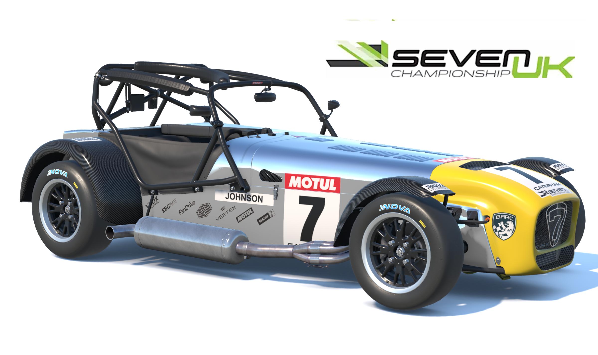 Preview of Polished alloy 7 with carbon fibre guards and yellow nose by Bruce Johnson