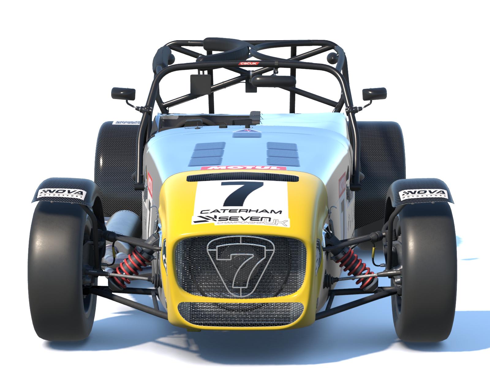 Preview of Polished alloy 7 with carbon fibre guards and yellow nose by Bruce Johnson