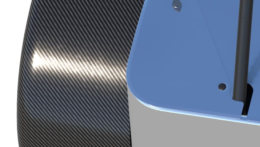 Preview of Polished alloy 7 with carbon fibre guards and unpainted nose by Bruce Johnson
