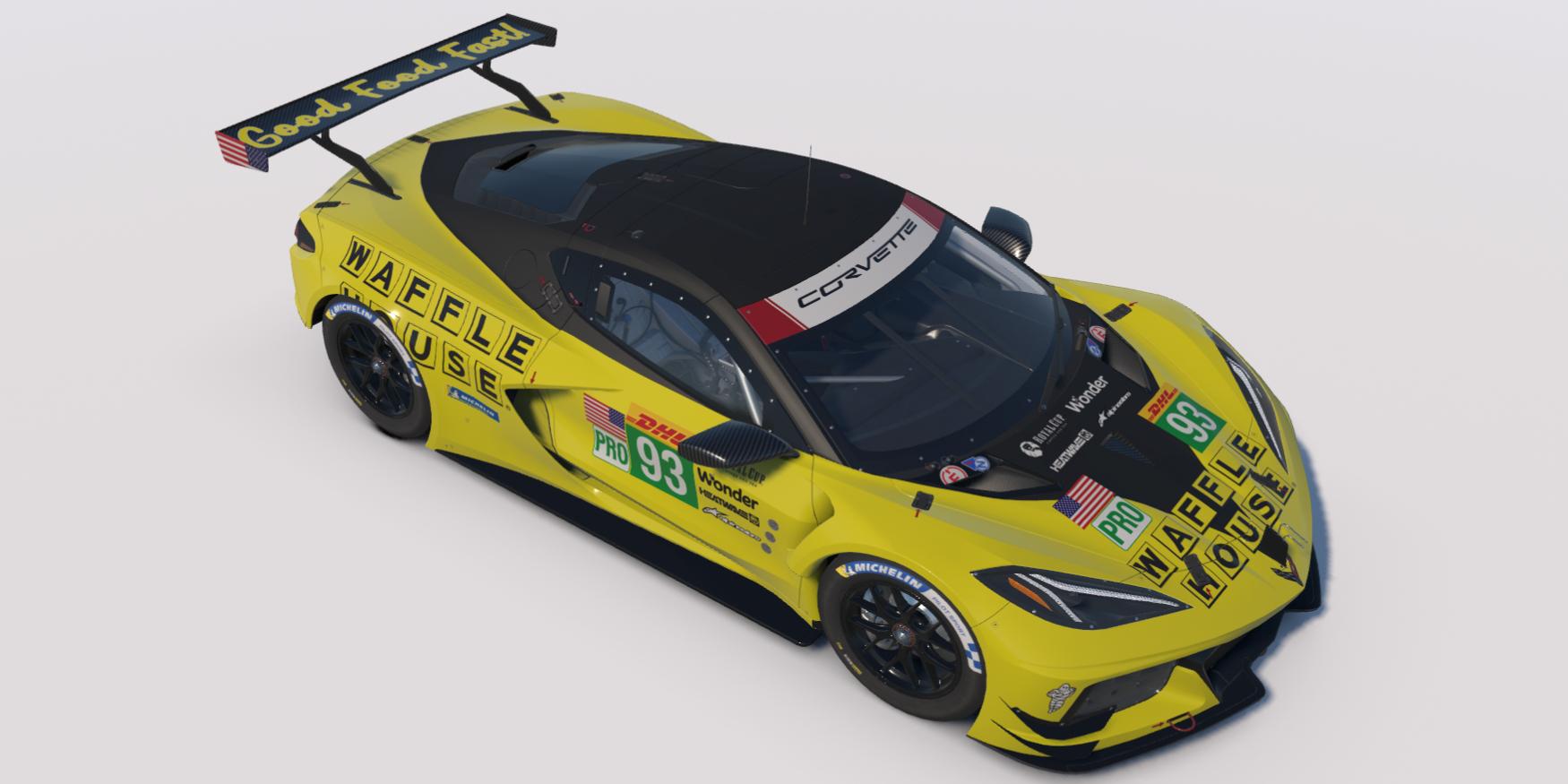 Preview of Waffle House livery for C8.R GTE by Clyde S.