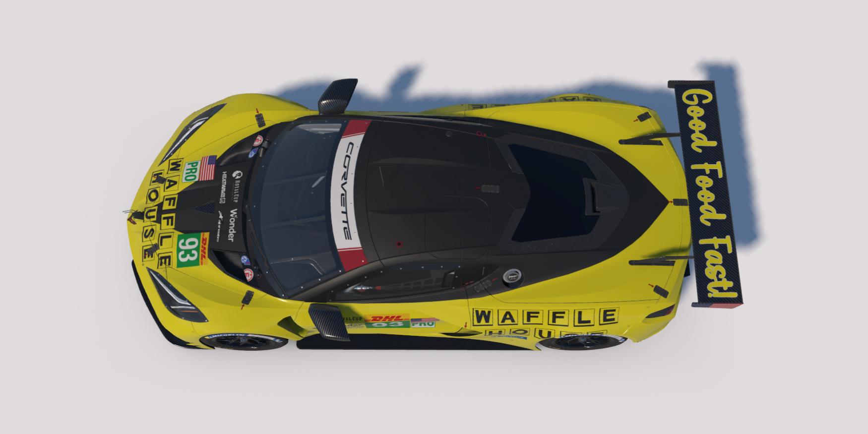 Preview of Waffle House livery for C8.R GTE by Clyde S.