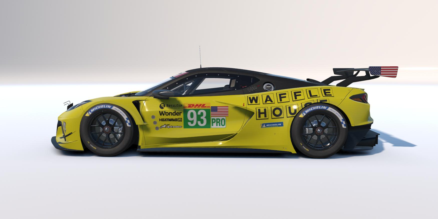 Preview of Waffle House livery for C8.R GTE by Clyde S.