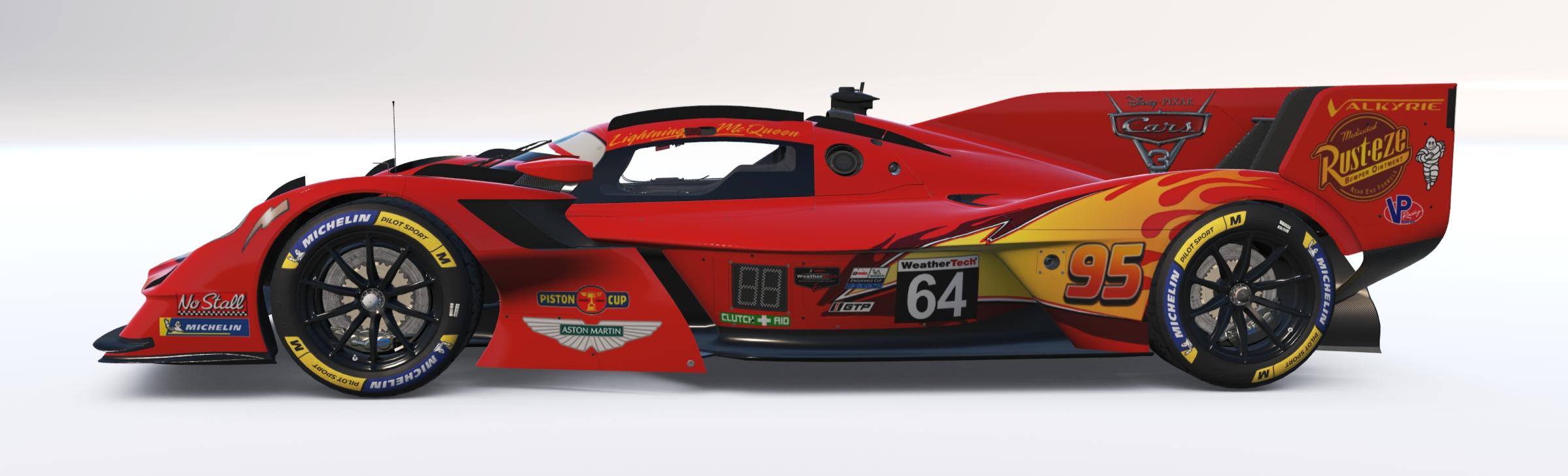 Preview of Aston Martin Valkyrie GTP Lightning McQueen by Don Craig