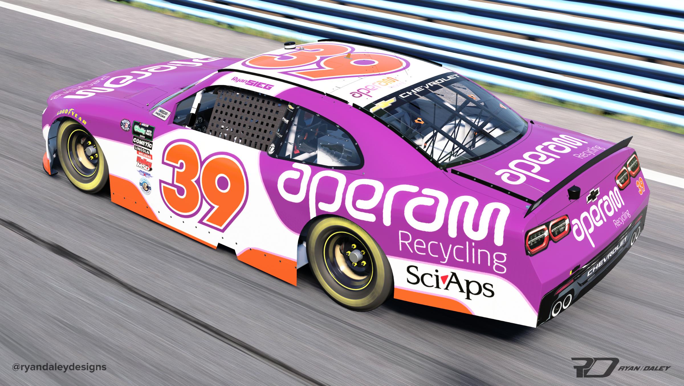 Preview of Official 2026 #39 Ryan Sieg Aperam With Num by Ryan Daley