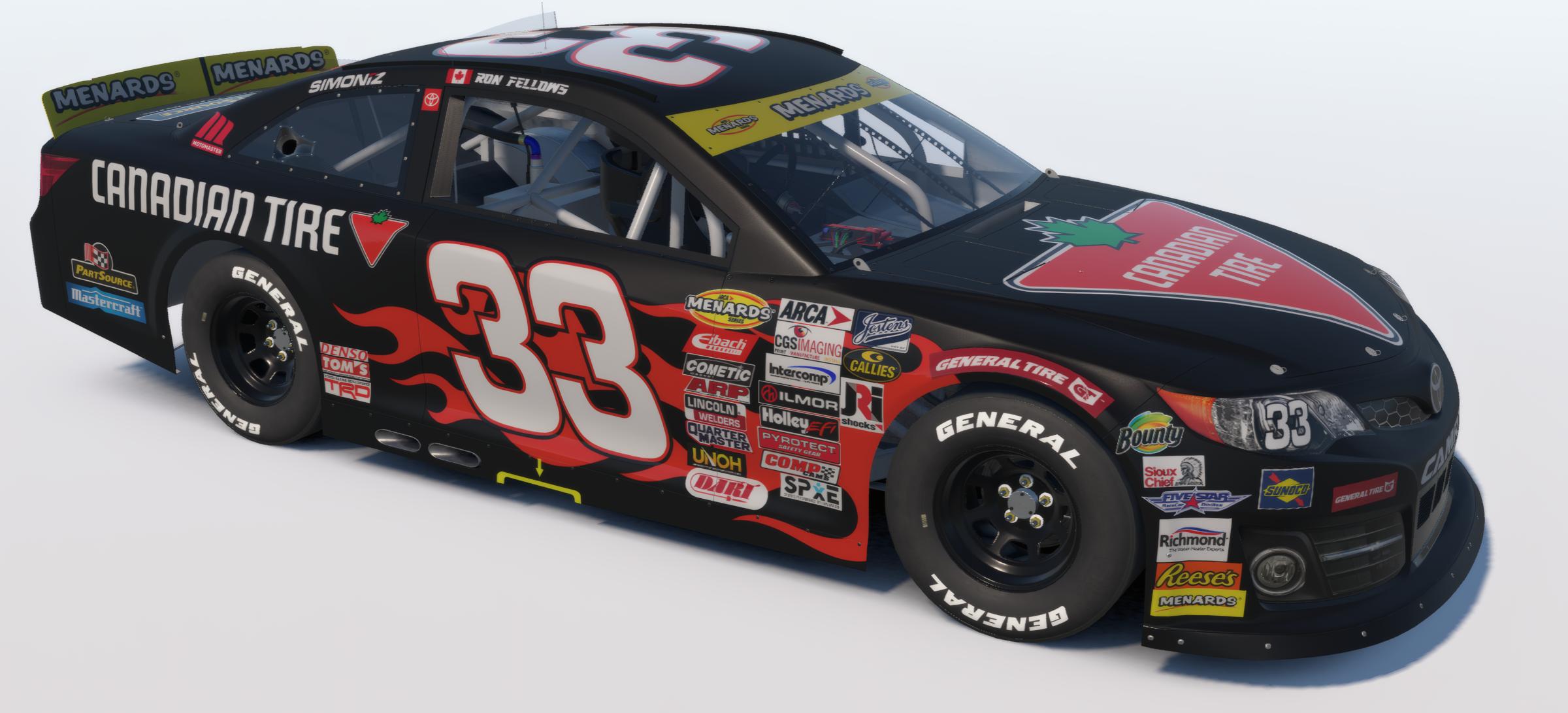 Preview of 2013 Ron Fellows Canadian Tire #33 - ARCA Camry - Black Edition by Richard M.