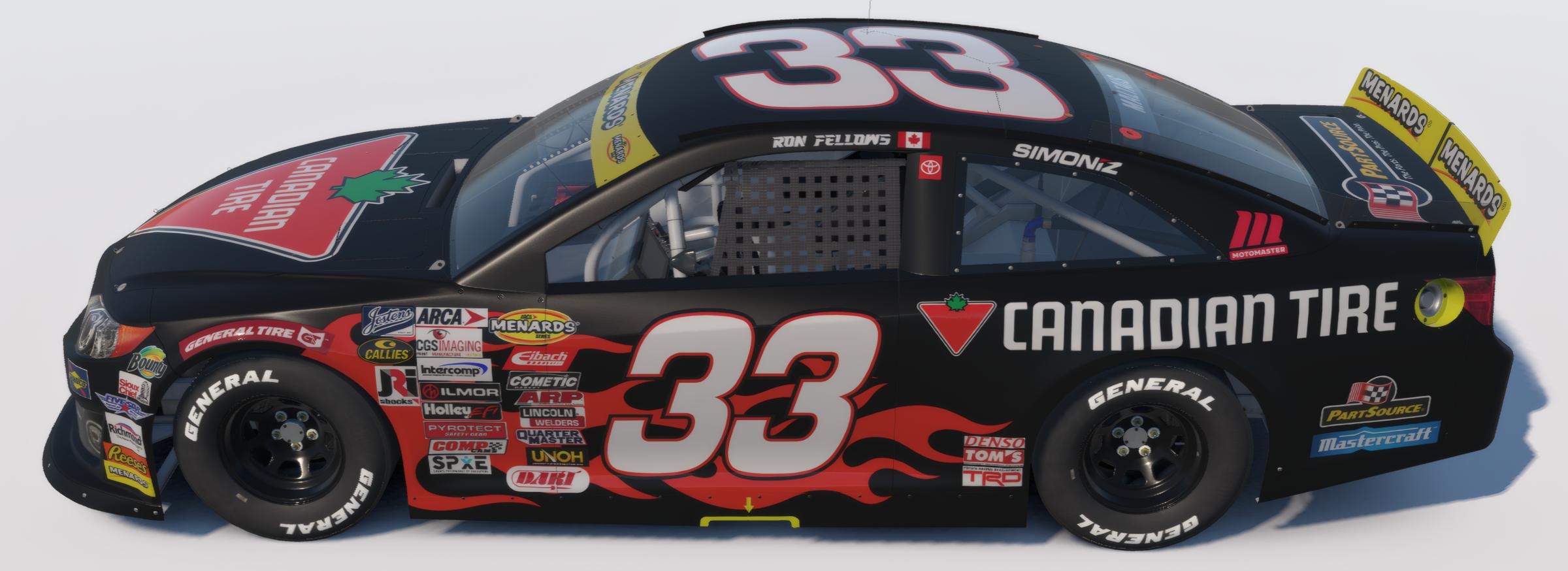 Preview of 2013 Ron Fellows Canadian Tire #33 - ARCA Camry - Black Edition by Richard M.