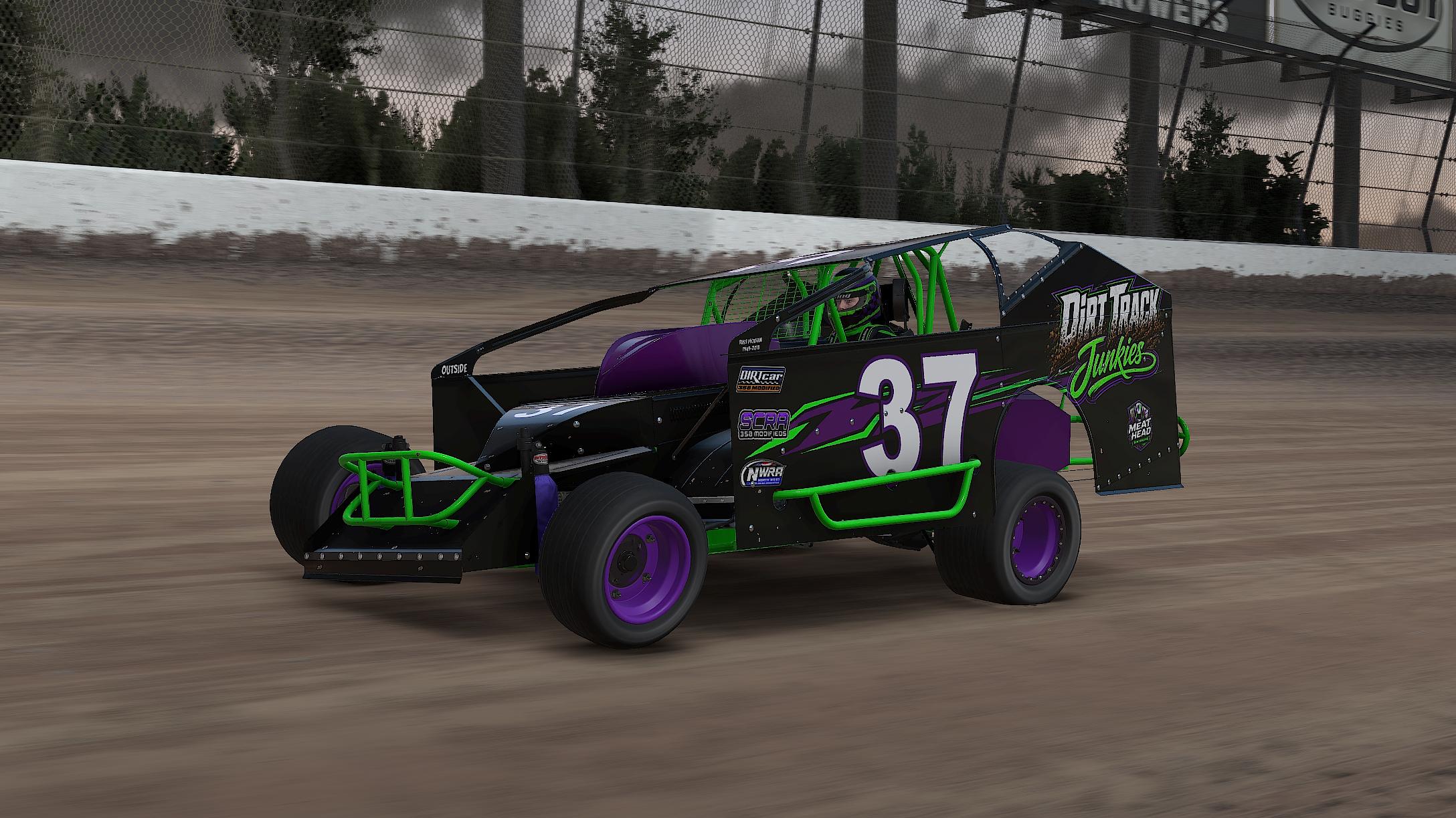 Preview of Dirt Track Junkies Black Design by Jeremy C Morgan