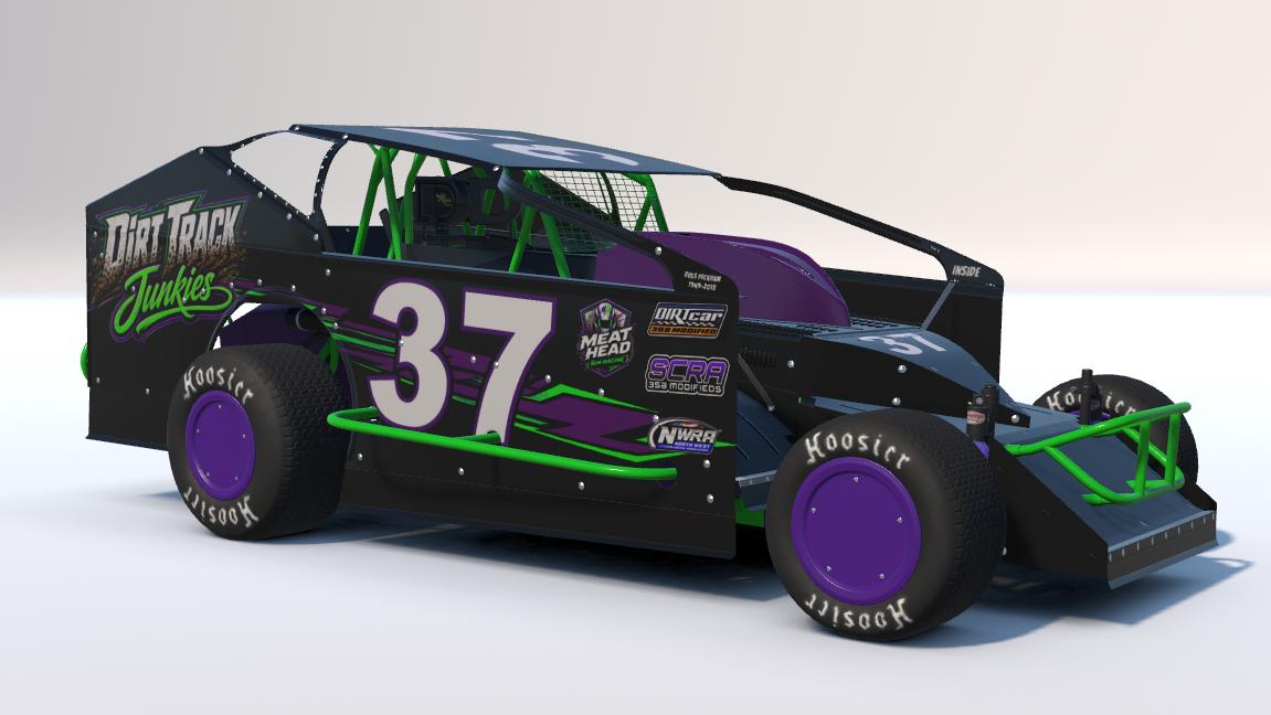 Preview of Dirt Track Junkies Black Design by Jeremy C Morgan